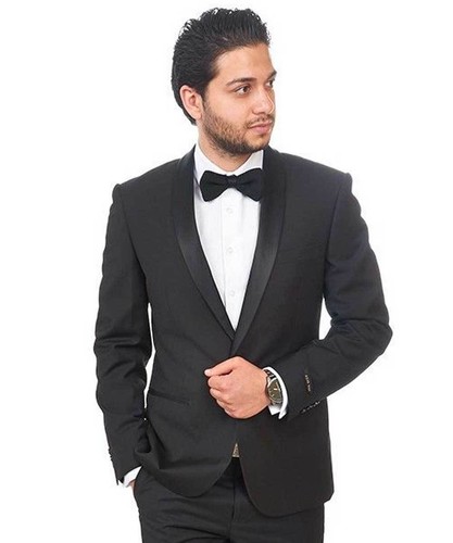 Slim fit button black - 1, with