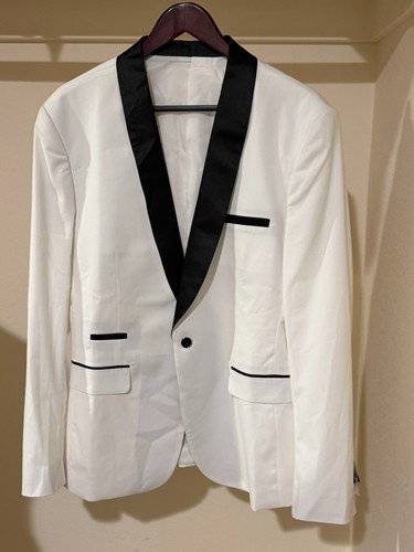 Black and white dinner jacket - black,